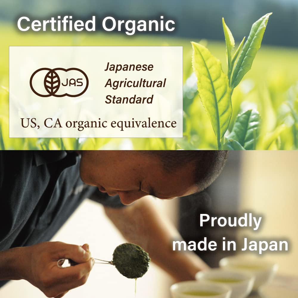 ORGANIC Hojicha Roasted Green Tea Powder [100g/3.5oz] enhanced culinary grade from Shizuoka Japan | Japanese Tea KIMIKURA