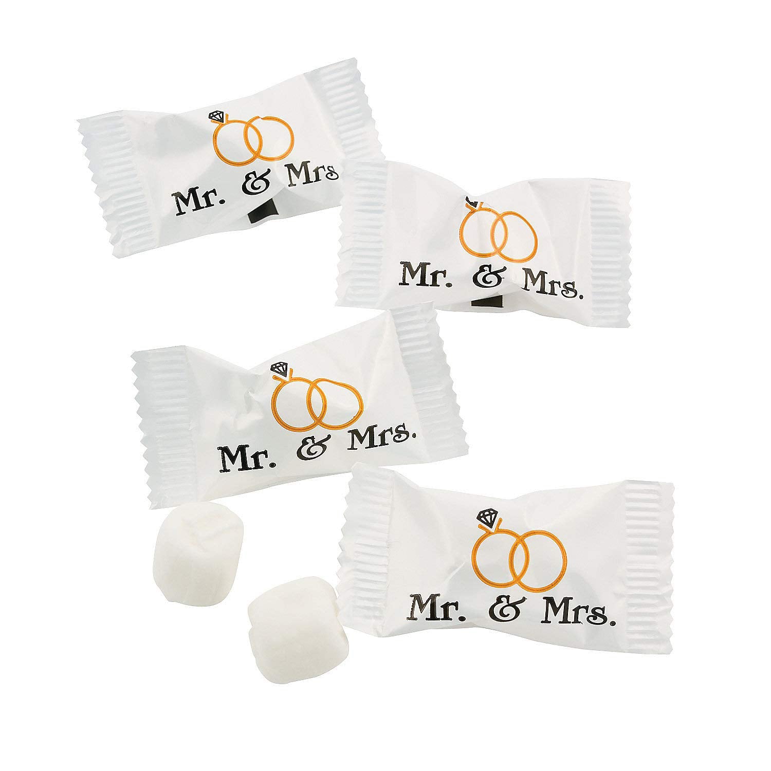 Mr. & Mrs. Buttermints (108 Individually Wrapped Mints) Wedding Candy