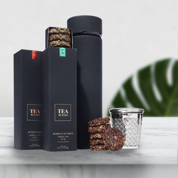 iLOLA Tea Disc Essentials Box Set - Organic Loose Leaf Probiotic Tea, Infuser, Thermos - Gift for Teachers, Family, Employees