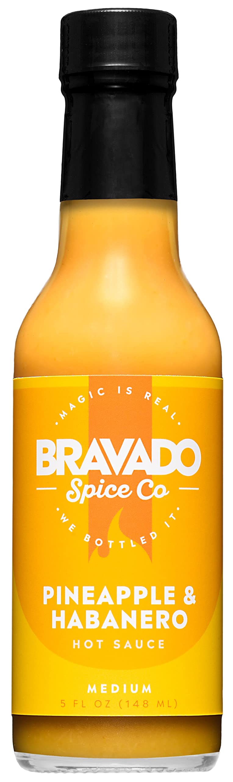Pineapple And Habanero Hot Sauce By Bravado Spice Gluten Free, Vegan, Low Carb, Paleo Hot Sauce All Natural 5 oz Hot Sauce Bottl