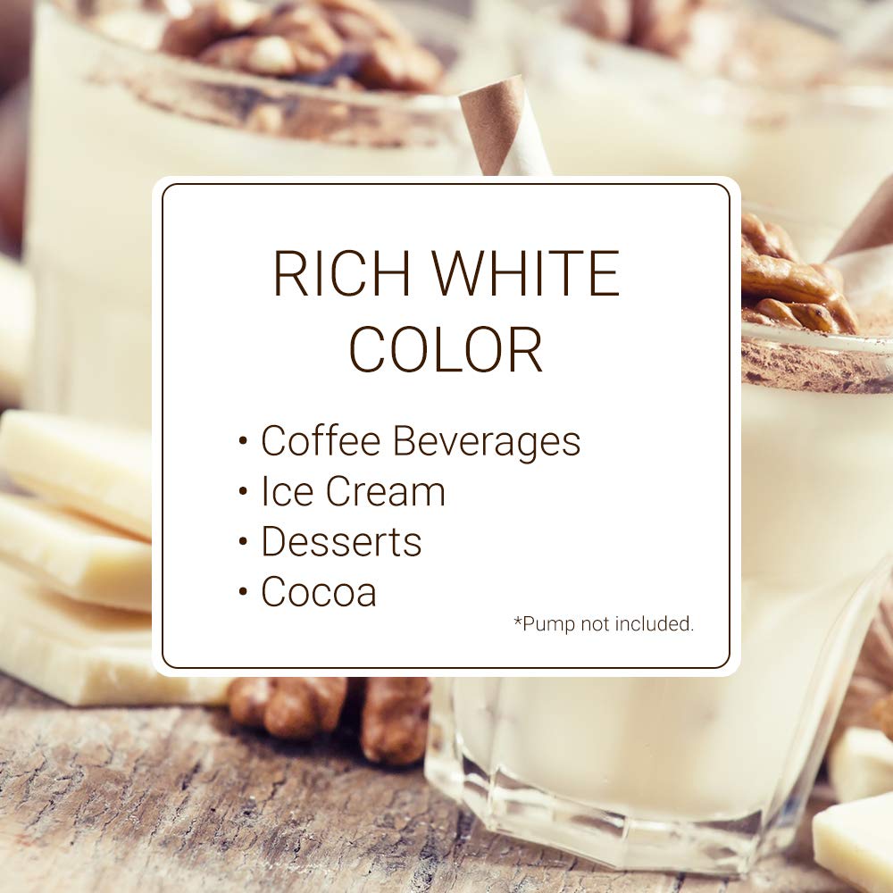 Monin - Gourmet White Chocolate Sauce, Creamy And Buttery, Great For Desserts, Coffee, And Snacks, Gluten-Free Non-Gmo (64 Ounce