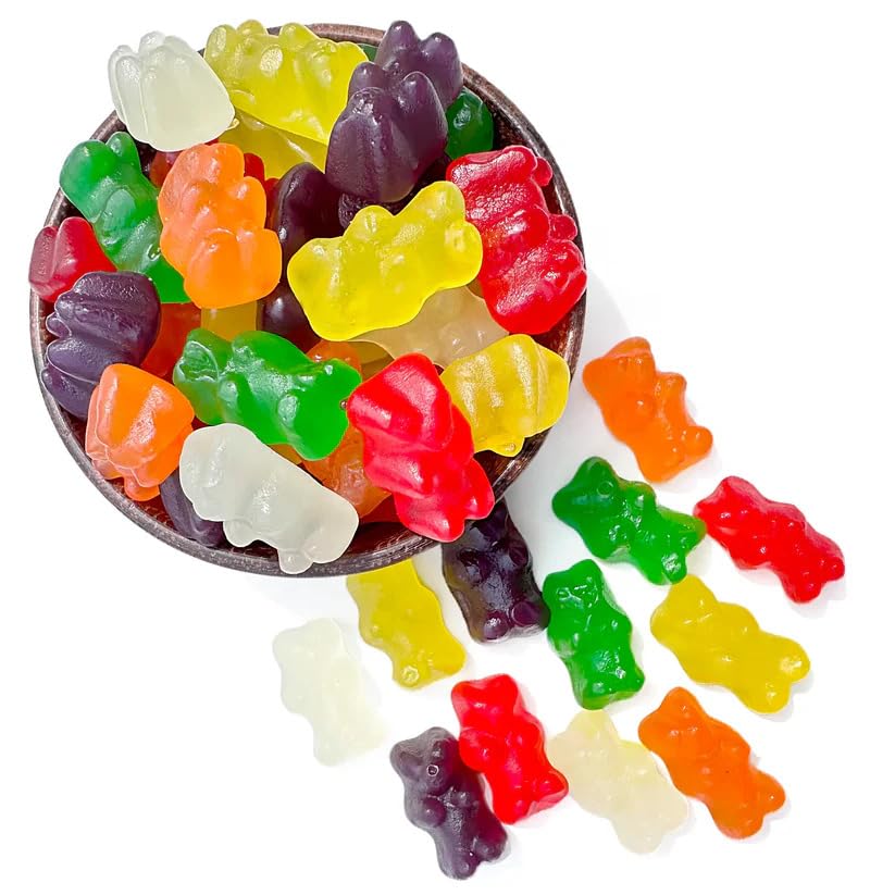 Ny Spice Shop Assorted Sugar Free Gummy Bears Bulk - 8 Ounce Gummies Bears Candy - Gummies Fruit Snacks - Chewy Candy - Flavor Gummy Candies - Gummi Bears Gift For All Occasions