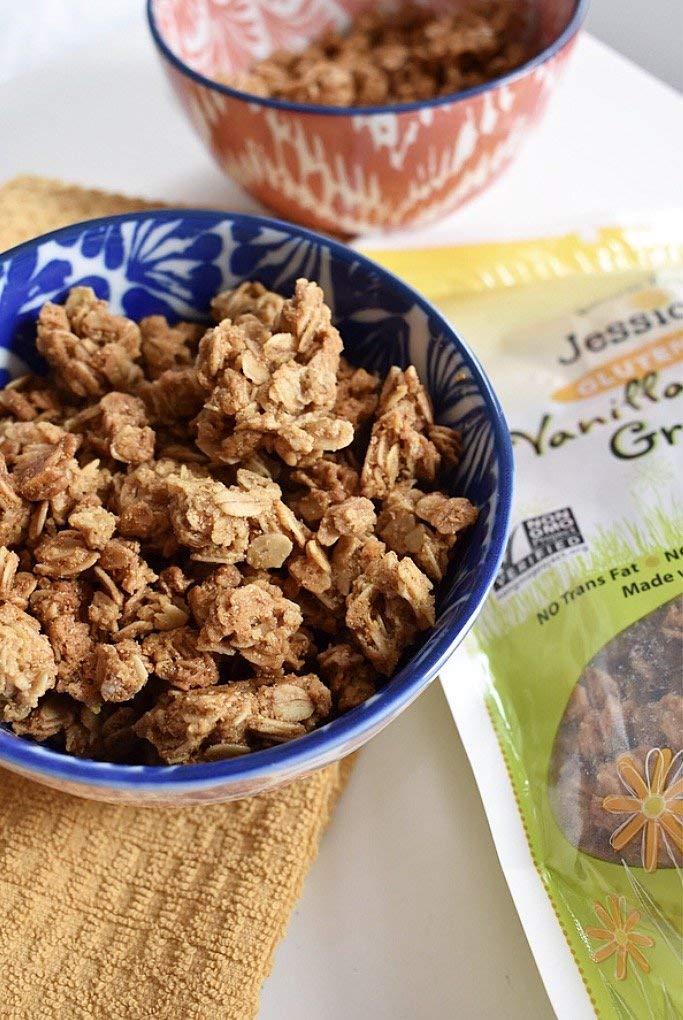 Jessicas Natural Foods Gluten-Free Vanilla Maple Granola, 11 oz - All-Natural, Non-GMO Breakfast Cereal and Snack