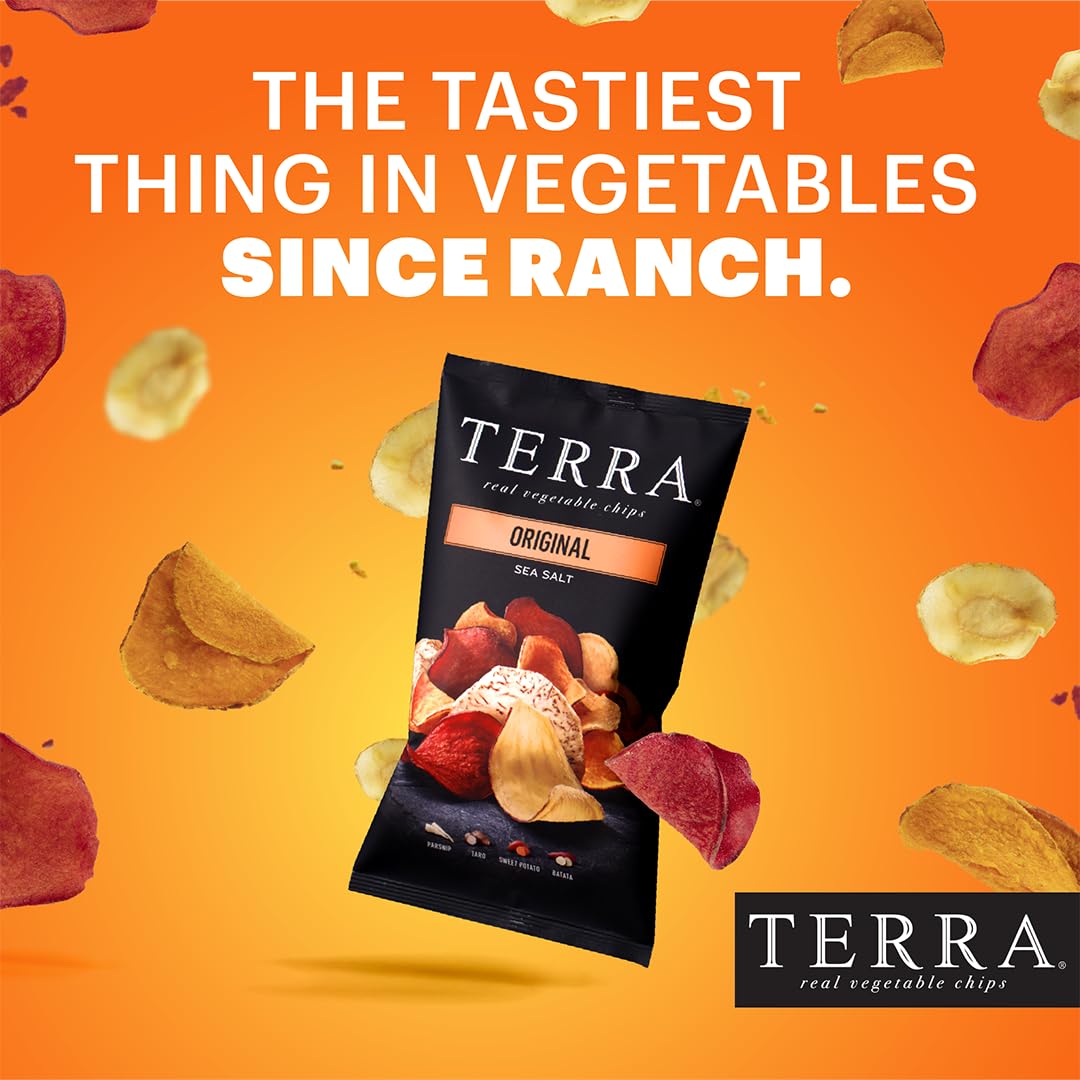 Terra Original Sea Salt Real Vegetable Chips, 5 Oz (Pack Of 6)