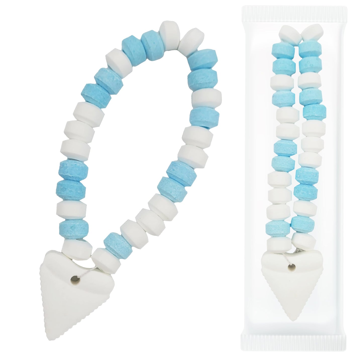 Fruidles Shark Tooth Candy Bracelet - Multicolor Fruit-Flavored Chewables - 24-Pack