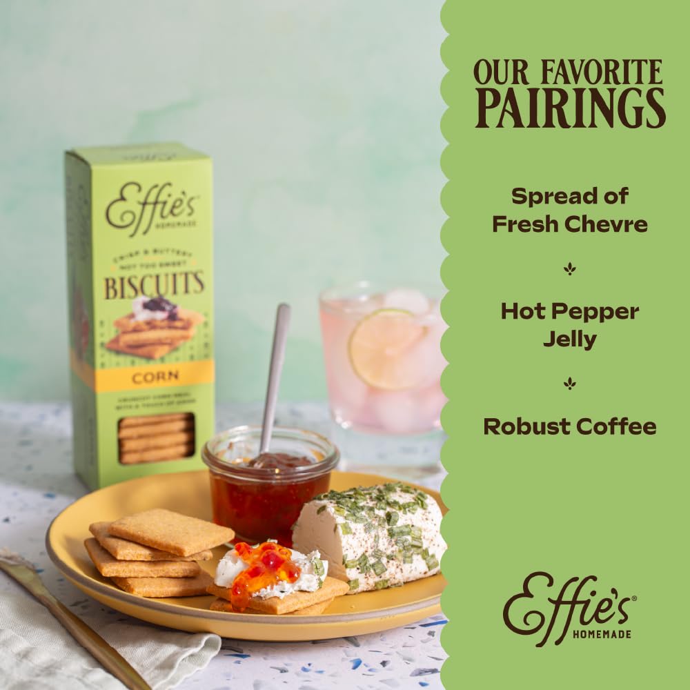 Effies Homemade Biscuits - Gift Box Sampler - Oatcakes, Cocoa, Corn, Hazelnut - 4 Pack