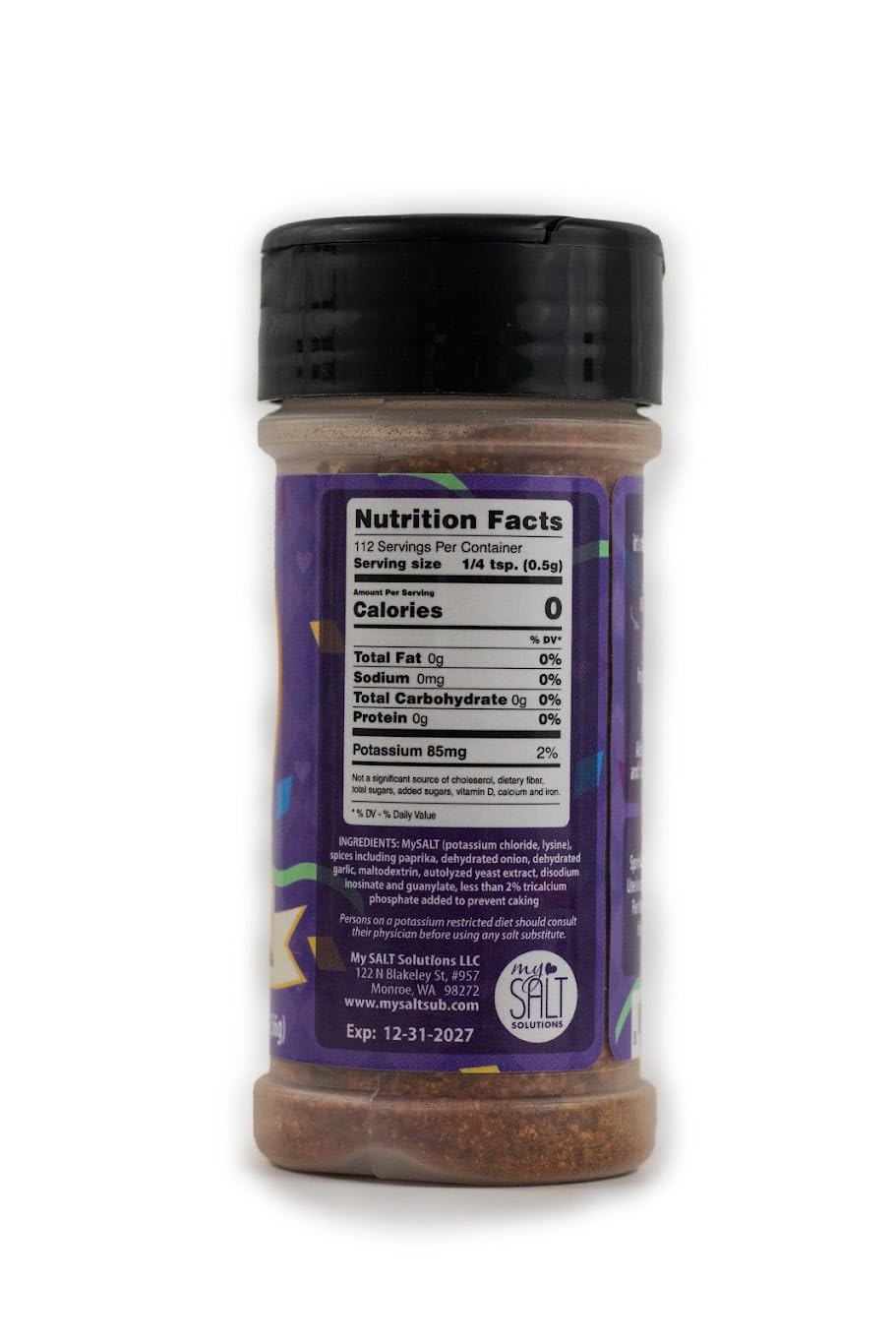 MySALT Cajun - Sodium Free Salt Substitute - Savor Authentic Cajun Flavors with A Healthier Twist