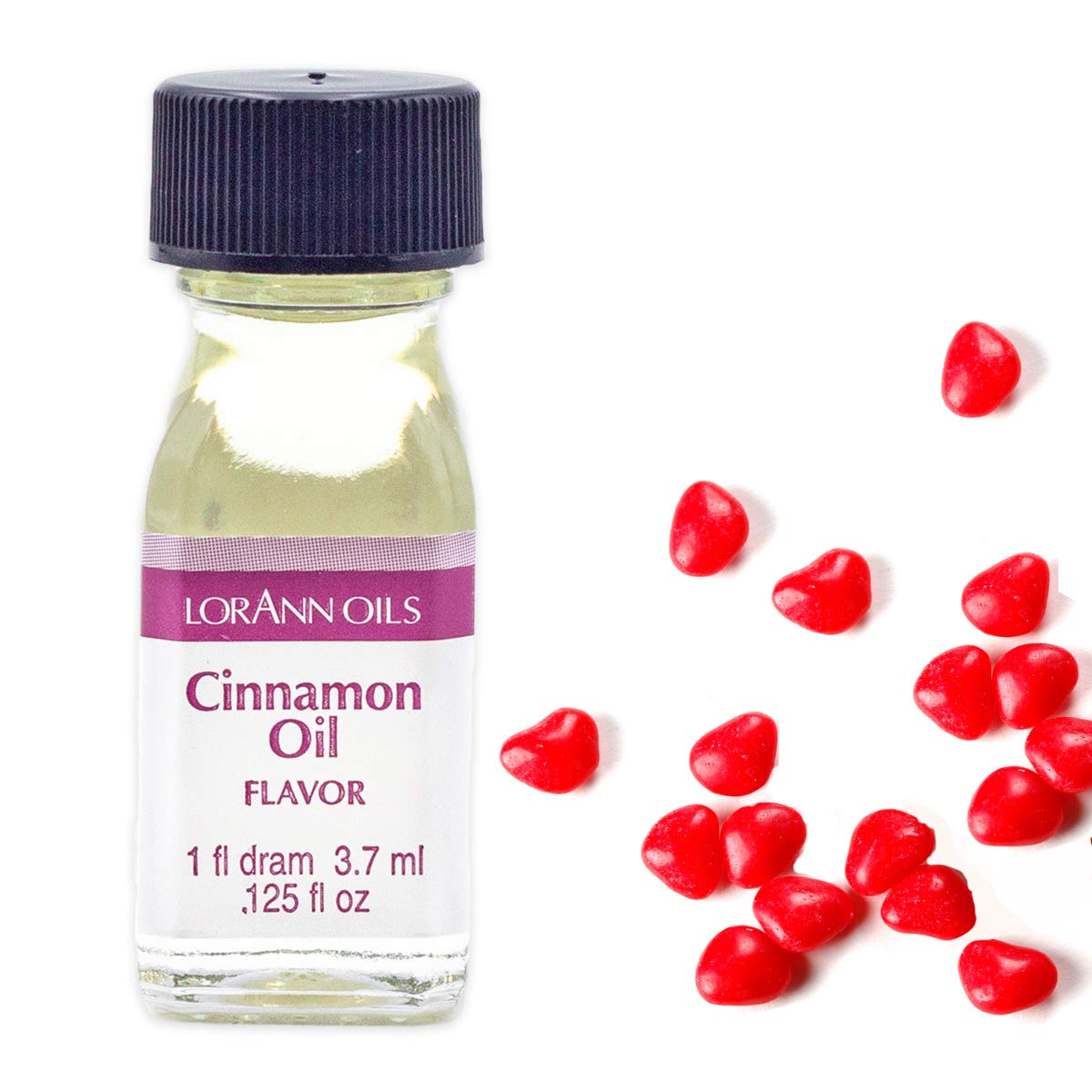 LorAnn Cinnamon Oil Flavor, Clear to Yellow, 1 Dram Bottle, Model LOR Dram CinnOil-1