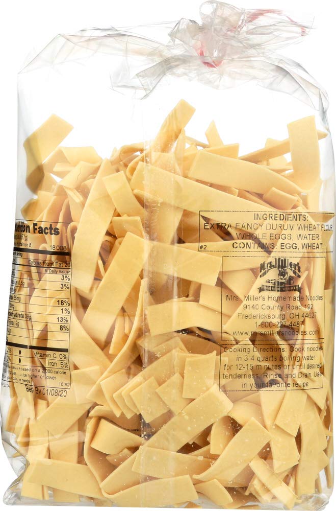 Mrs. Miller's Old Fashioned Wide Noodles, 16-Ounce (Pack of 1)