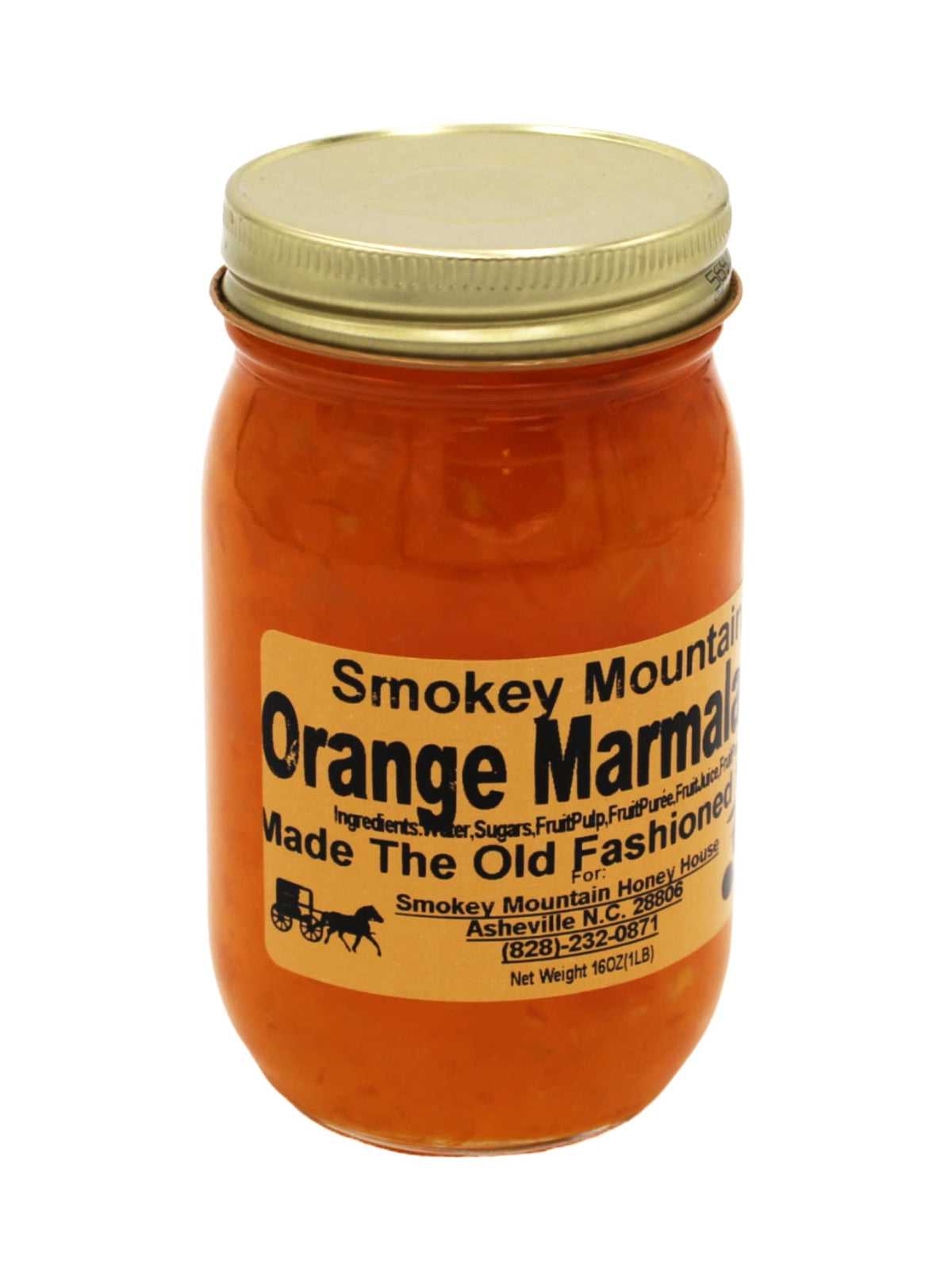Smokey Mountain Honey House - Orange Marmalade - Gourmet Fruit Marmalade Made With Fresh Oranges And All Natural Spices - Sweet