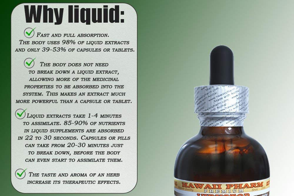Hawaii Pharm California Poppy Glycerite, 4 Fl Oz,   -Free Liquid Extract, Nervous System Support