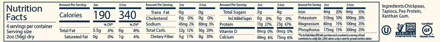 Banza Chickpea Pasta, Linguine - Gluten Free Healthy Pasta, High Protein, Lower Carb And Non-Gmo - (Pack Of 12)