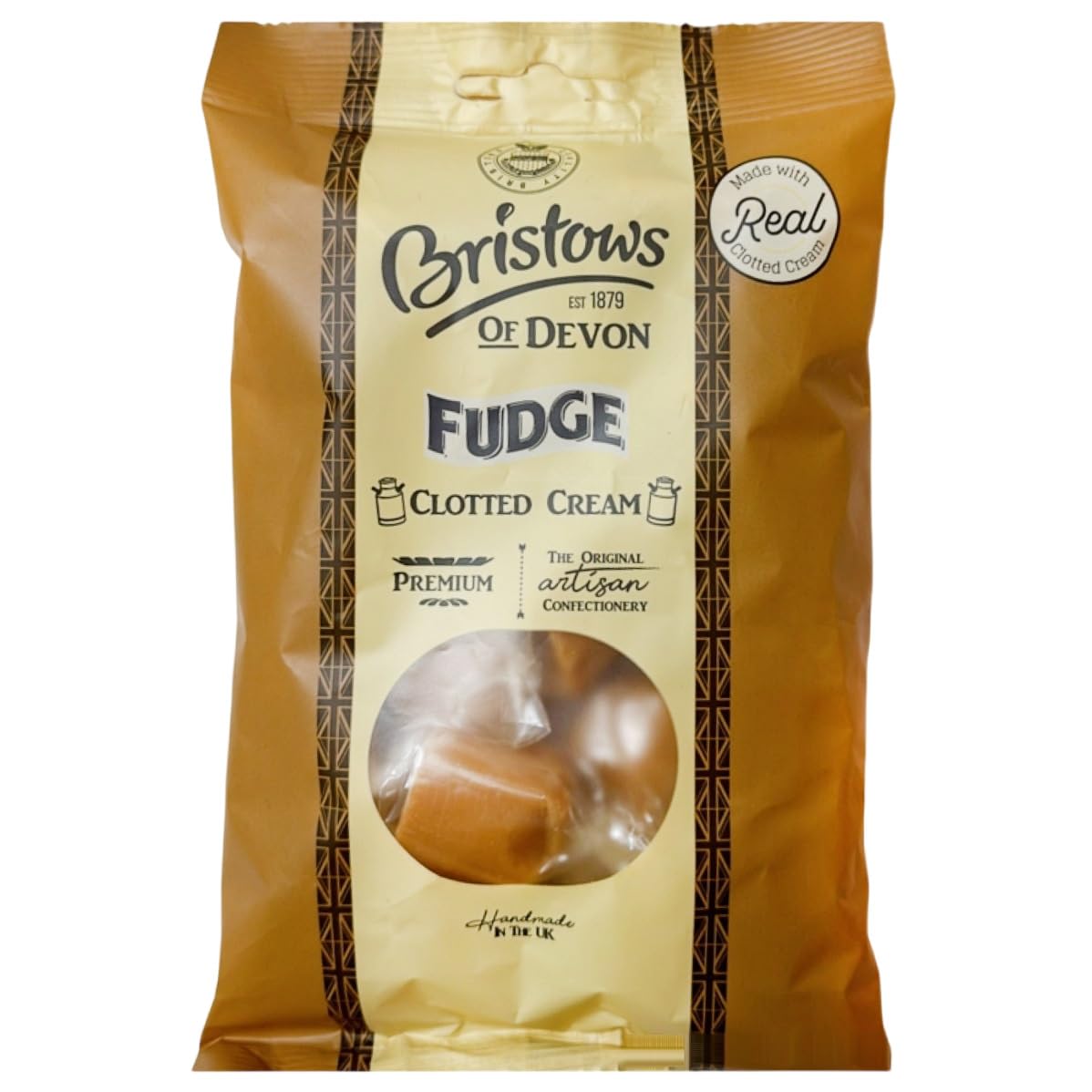 Bristows Clotted Cream Fudge, 150g (5.29 Ounce) - Rich and Creamy Confectionery Treat