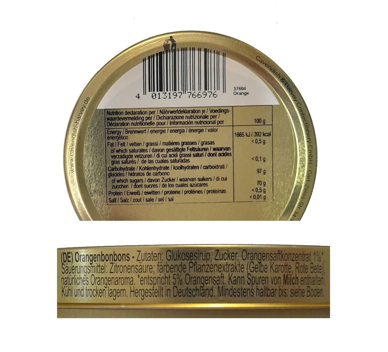 Cavendish & Harvey Drops Orange, 200G