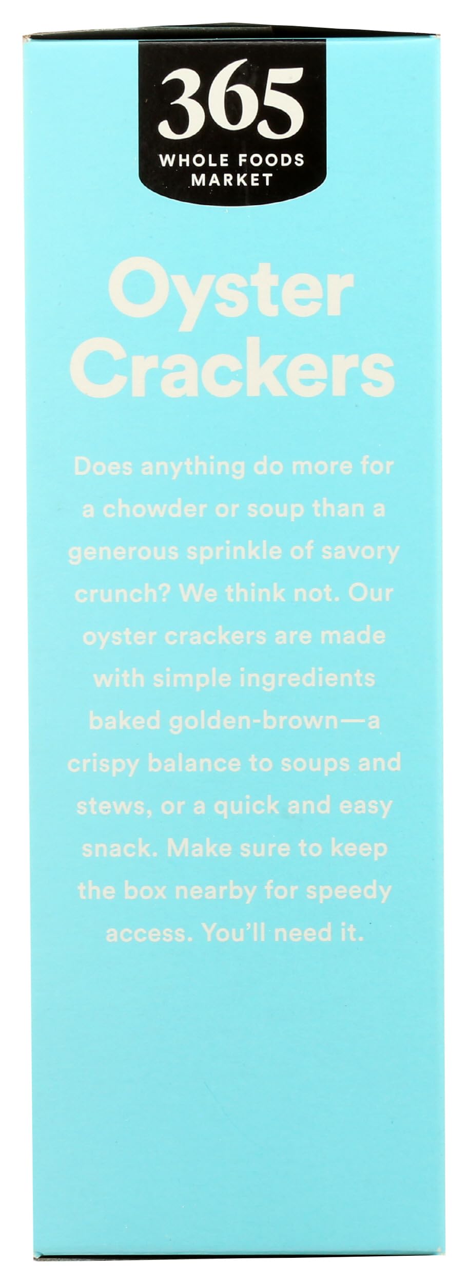 365 by Whole Foods Market Oyster Crackers, 8 Ounce - Perfect for Snacking, Pack of 1