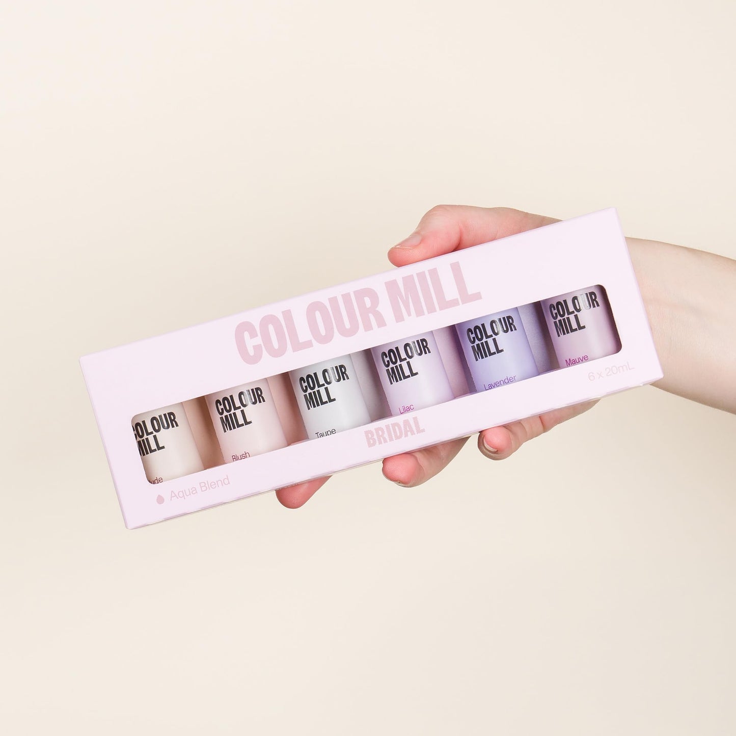 Colour Mill Bridal Pack Aqua Blend Food Coloring, 20ml Each of 6 Colors: Blush, Lavender, Lilac, Mauve,  , Taupe, 120ml Total