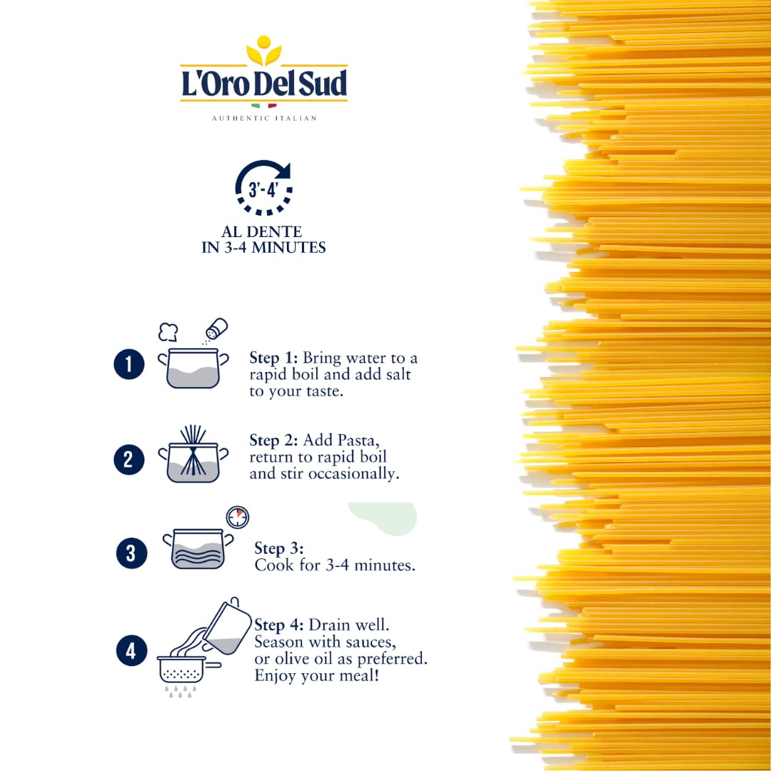 Organic Capellini, 100% Durum Wheat Italian Pasta, Premium Quality Product Of Italy (10 Pack X 16 Oz) Non Gmo, Vegan, Kosher Cer