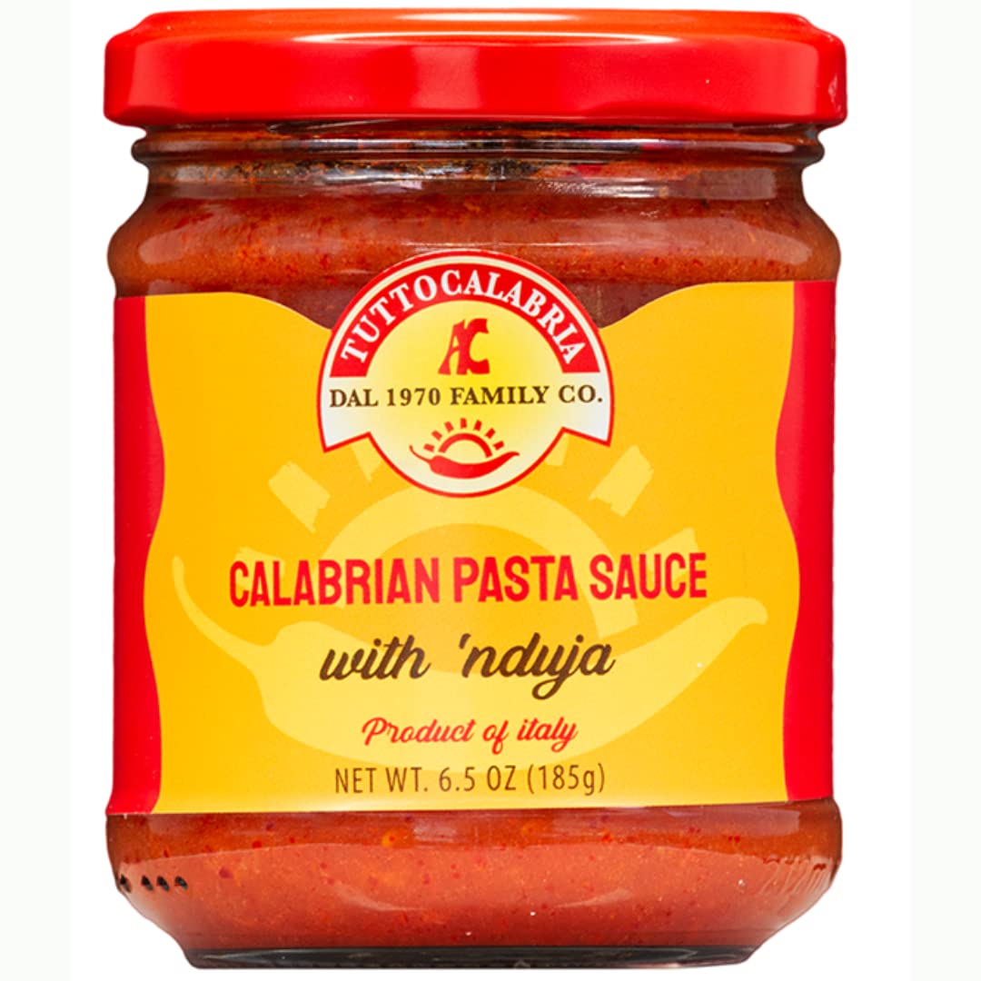 Tuttocalabria Calabrian Nduja Sauce, Madewith Smoked Calabrese Sausage, Ready For Pasta, Pizza, Or Any Of Your Other Favorites 6.3 Ounce