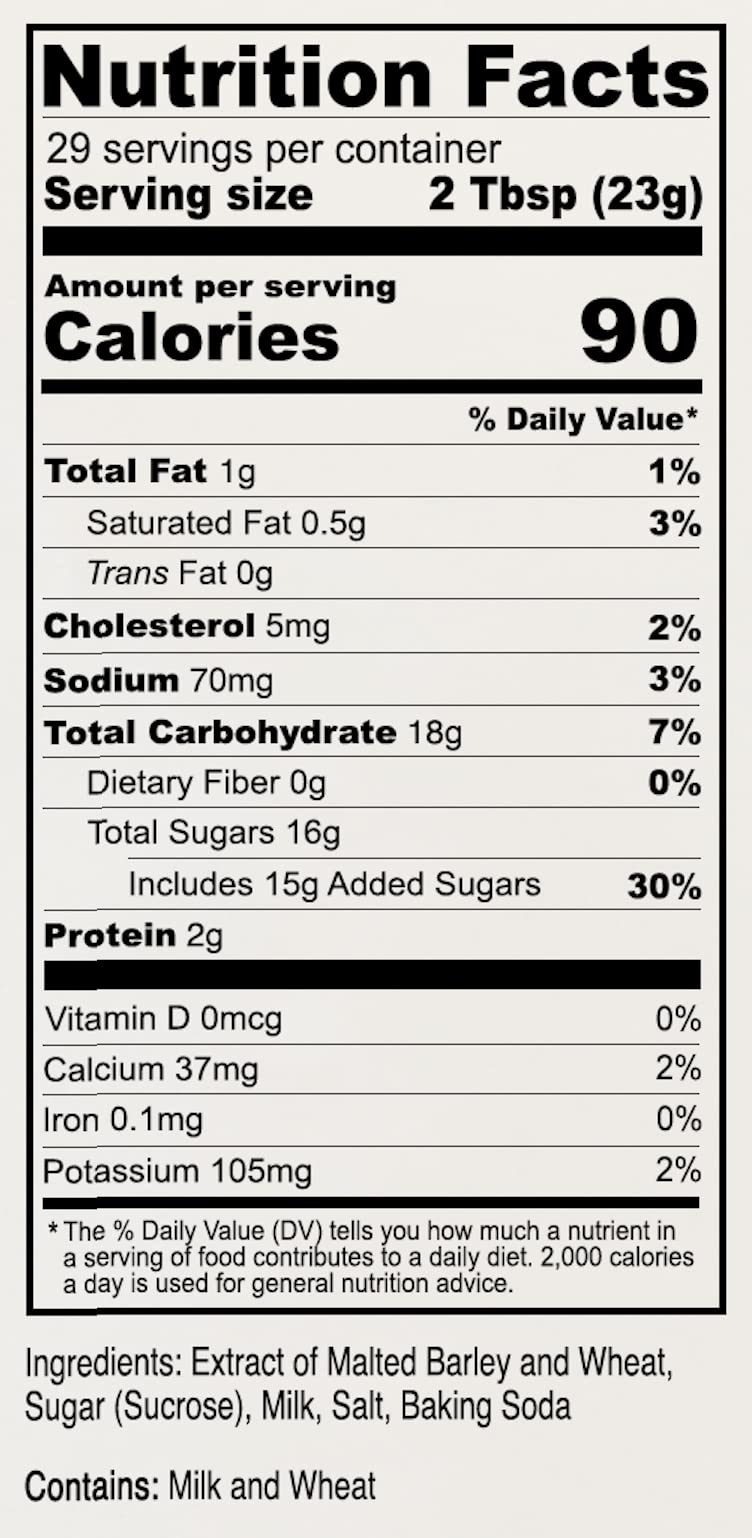 Anthonys Malted Milk Powder 1.5lb  For Ice Cream  Milk Shakes  and Baking  Non GMO  Made in USA