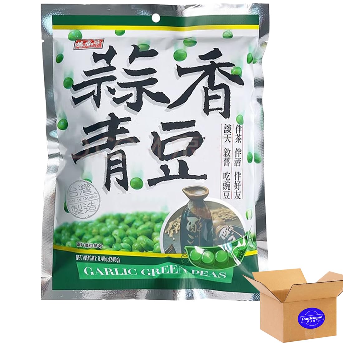 Garlic Green Peas 240g/8.46oz pack of 1
