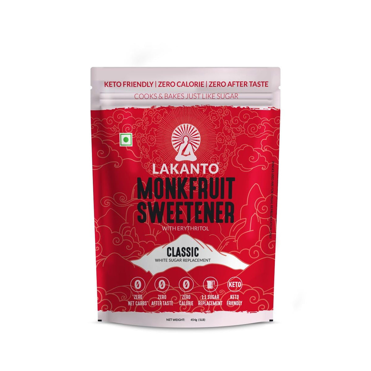 Lakanto, Monkfruit Natural Sweetener, Classic, 1.76 Pounds