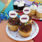 University Of Wisconsin - La Crosse University Secondary Logo Cupcake Picks Toppers Decoration Set Of 6