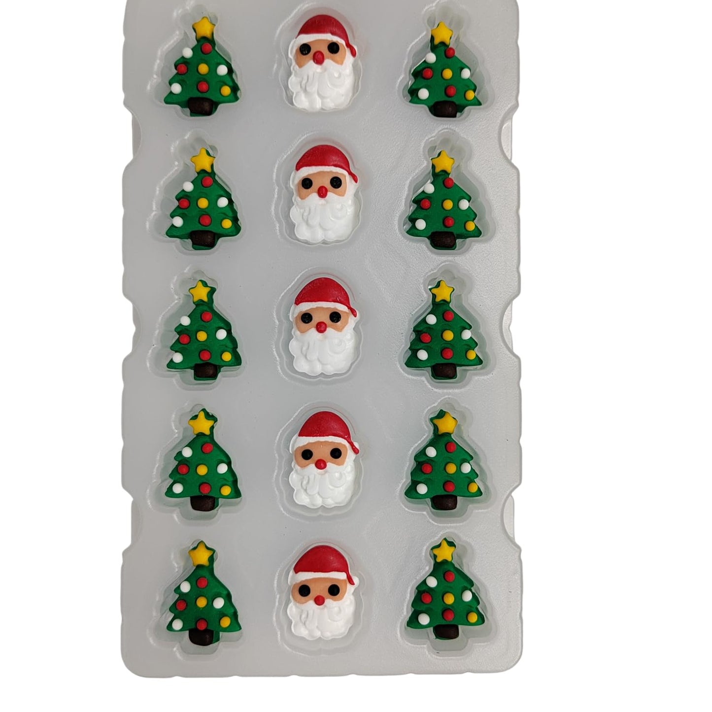 Edible Christmas Sprinkles For Cake Decorating, Edible Santa Claus Christmas Tree Cupcake Toppers For Cake, Cookies, Cupcakes, Baking, Ice Cream Desserts Supplies