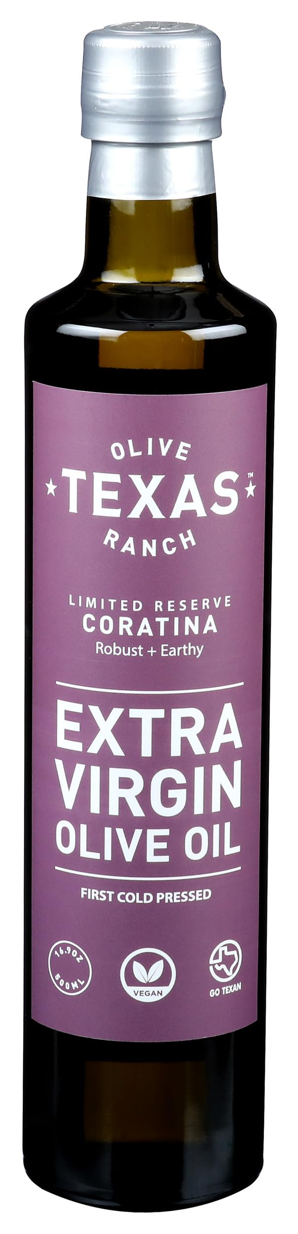 TEXAS OLIVE RANCH Coratina Extra Virgin Olive Oil, 16.9 OZ
