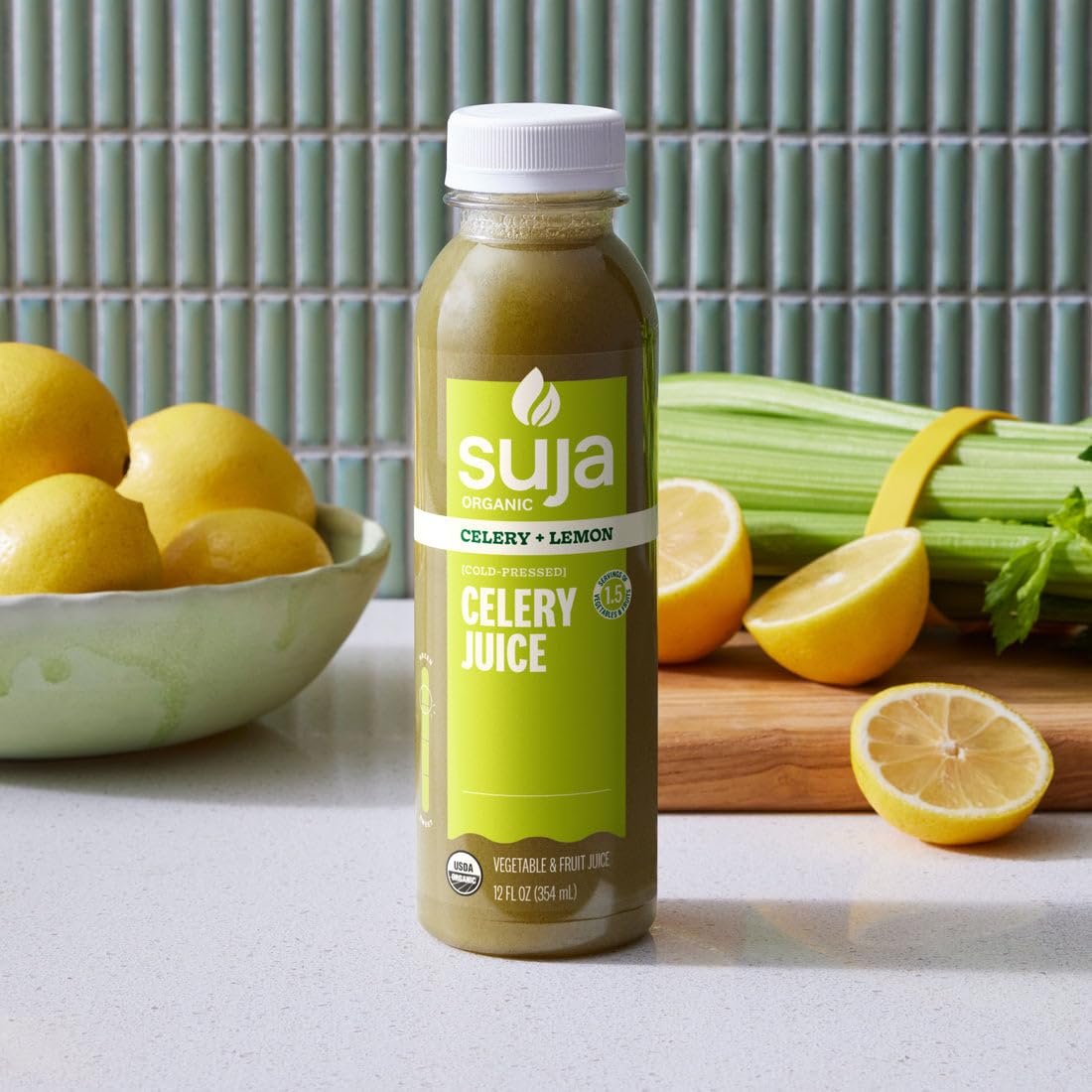 Suja Cold Pressed Celery Juice, 12 Fluid Ounce - 6 per case.