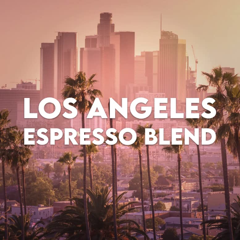 Volcanica Coffee Espresso Light Roast Ground Coffee, 16 Ounce, Brown