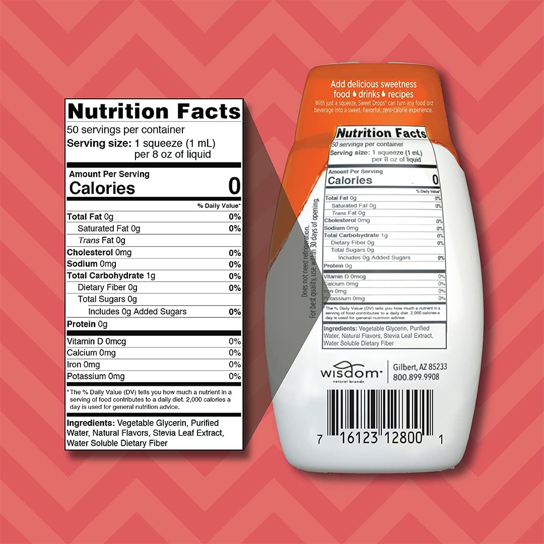Sweetleaf Sweet Drops Pumpkin Spice Liquid Stevia Sweetener - Stevia Liquid Drops, Zero Calories, Zero Sugar, Gluten-Free - 1.7