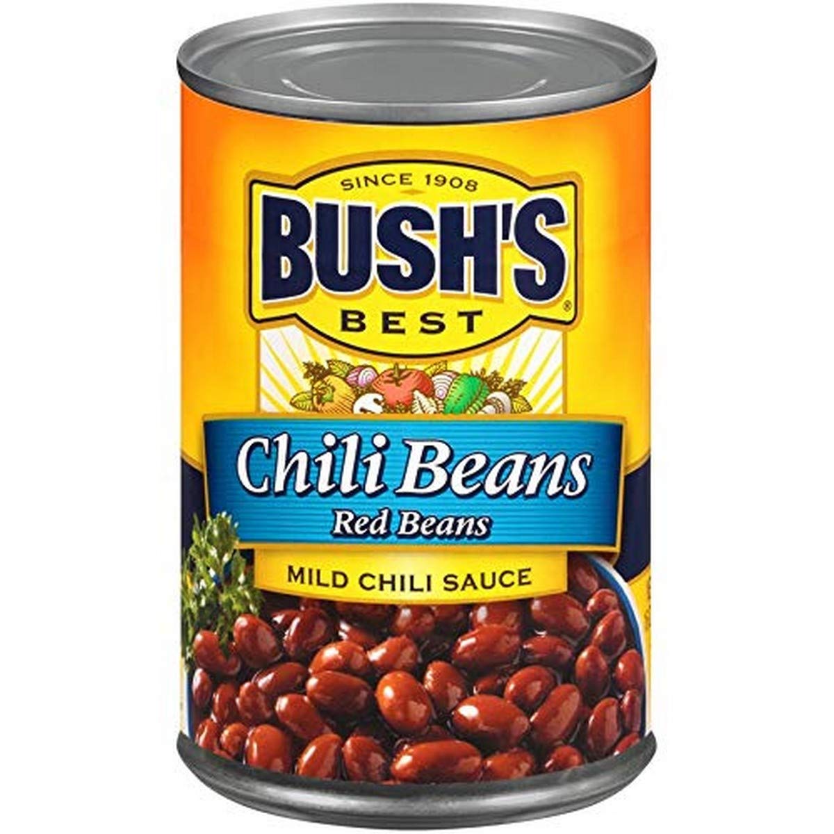 Bushs Best Red Beans in Chili Sauce, Mild, 16 oz