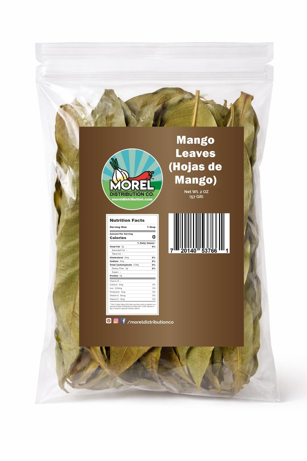 Natural Whole Dried Mango Leaves, Loose Leaf Tea, (Hojas de Mango): 2 oz and 4 oz. (4, Ounces)