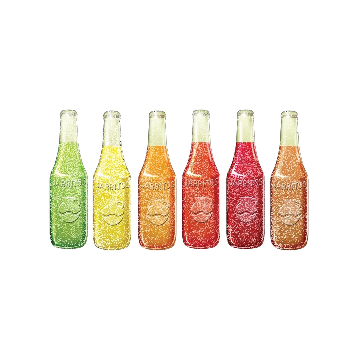 Deal Society Jarritos Sour Gummies Candy - 4 Pack, 6 Fruity Flavors, Tangy & Chewy Snack  , 21.8 cm