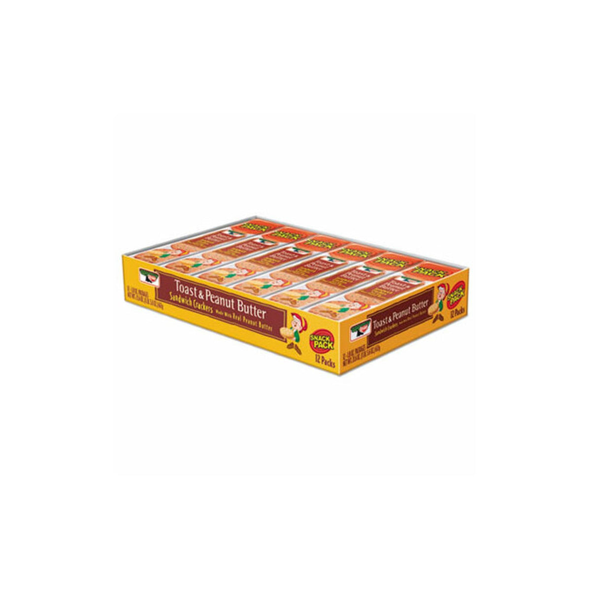 Keebler Toasty Crackers Peanut Butter (Pack of 12), 1.8 oz., Assorted