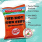 TRANADACO Red Hot Corn Chips Snack Box, 8oz Bags (Pack of 4)
