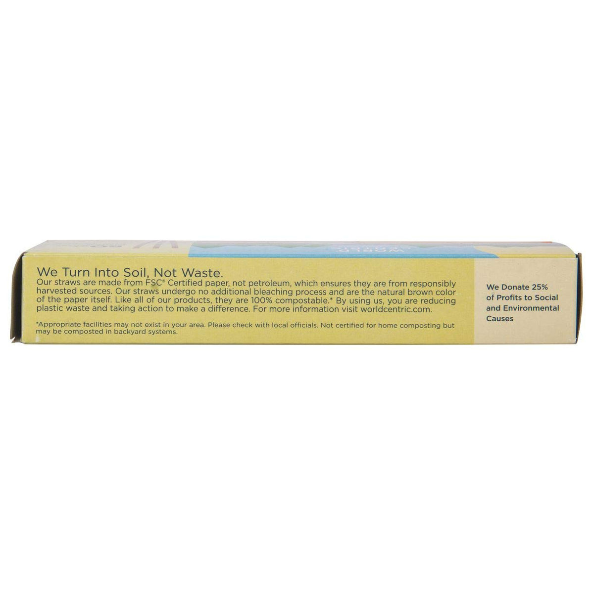 World Centric - Straws 8in Compst Kft Pepper - Case of 24 - 50 CT(D0102H79WSU.)