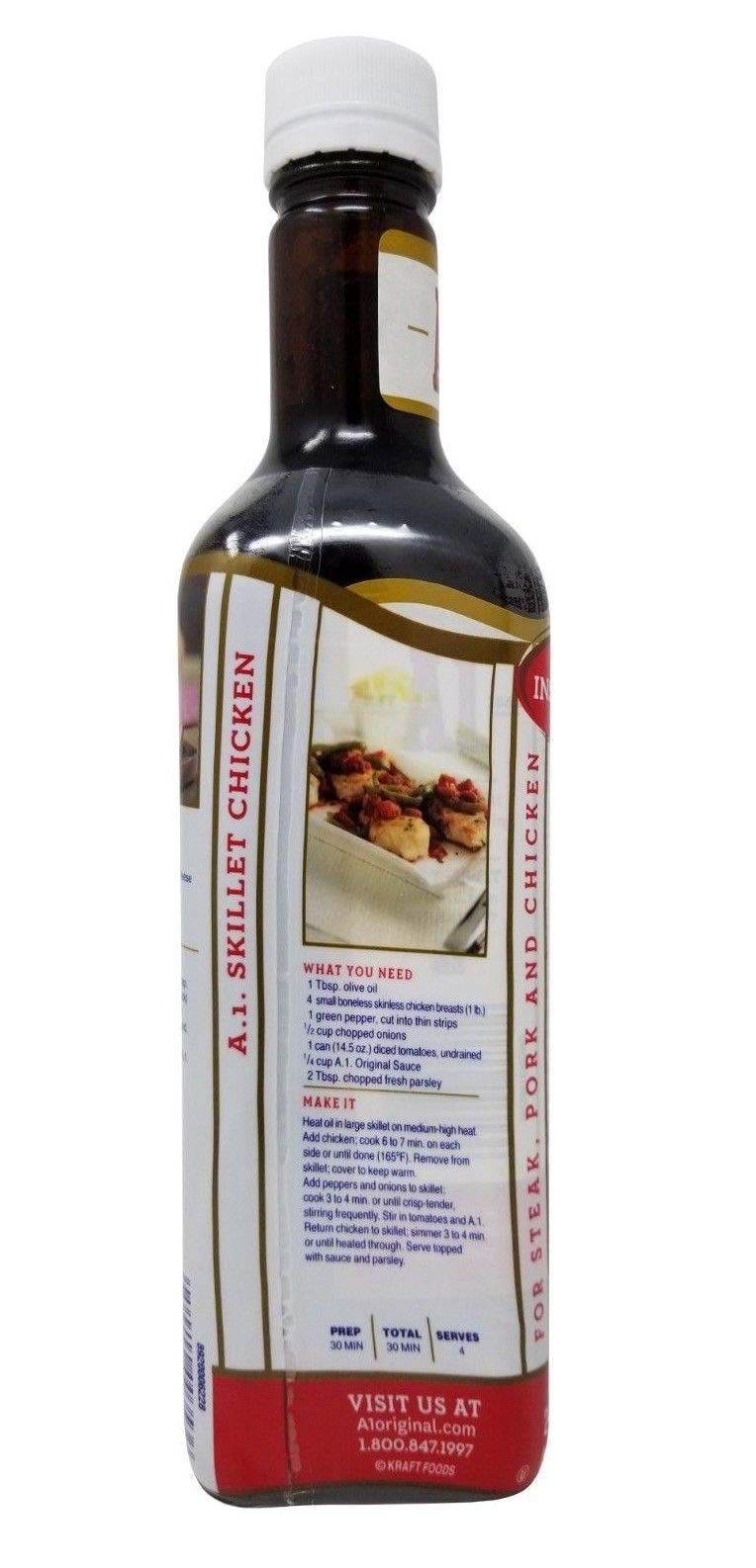 A1 Original Sauce for Steak, Pork & Chicken, 20 oz x 2 Bottles