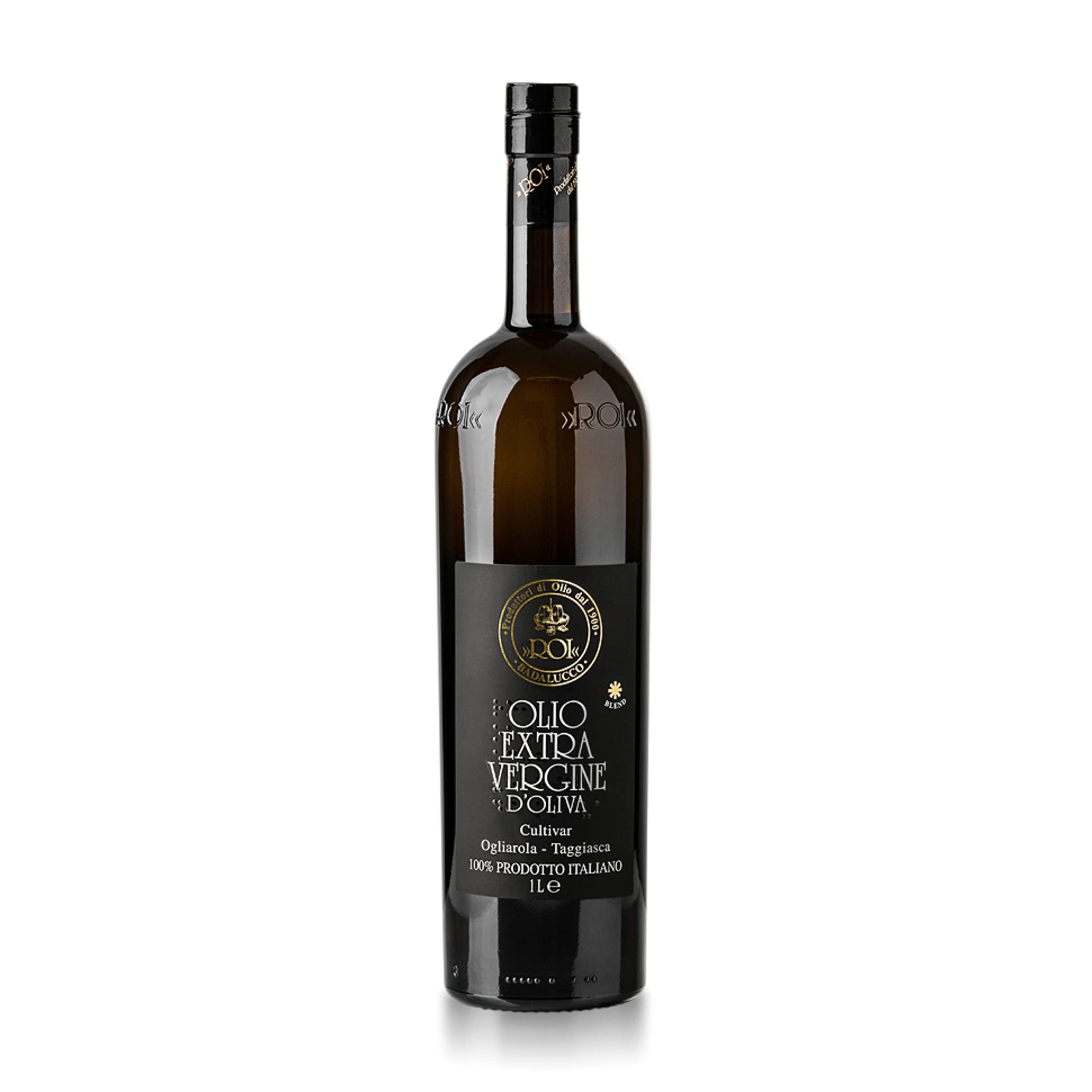 ROI Ligurian Italian Extra Virgin Olive Oil - First Cold Pressed EVOO Cultivar Ogliarola-Taggiasca Ligurian Olives - Polyphenol 