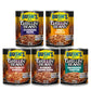 Bushs Best Grillin Beans Variety Pack, 5 Flavors, 109.5 Ounce, Smokehouse Tradition, Southern Pit Barbecue, Steakhouse Recipe, Bourbon & Brown Sugar, Honey