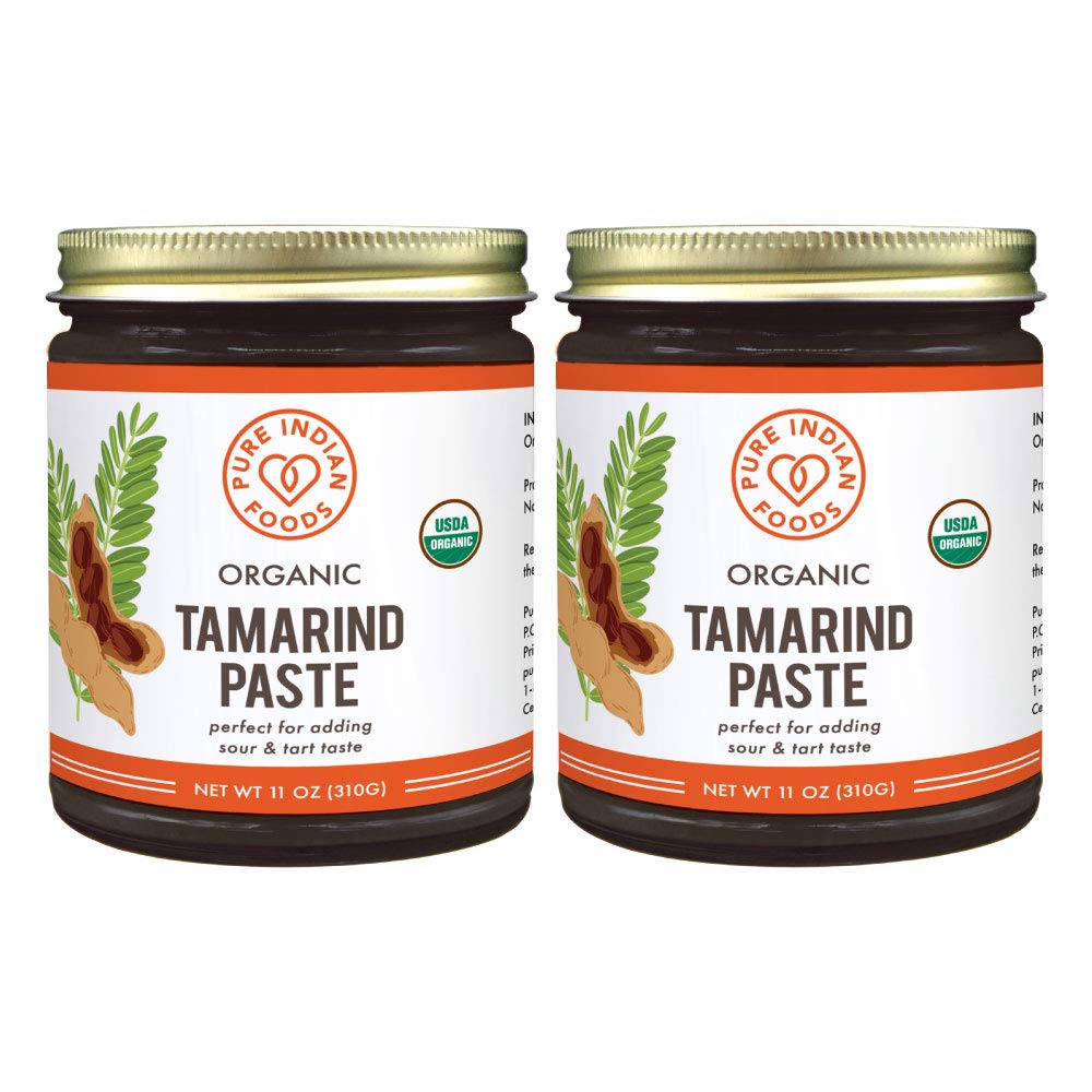 Pure Organic Tamarind Paste Concentrate - Sweet and Sour Sauce for Indian Chutney and Thai curry, Gluten Free, No Sugar Added, G
