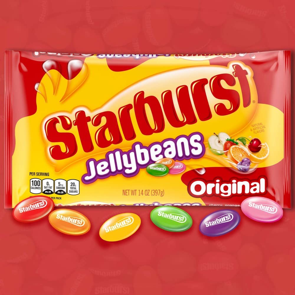 Starburst Jellybean Originals - 14 Ounce Pack of 12 - Colorful Fruit-Flavored Candy
