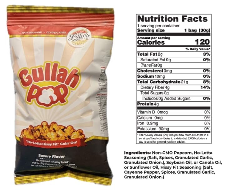 Gullah Pop Popcorn (12 Ct., Ho-Lotta Hissy Fit)