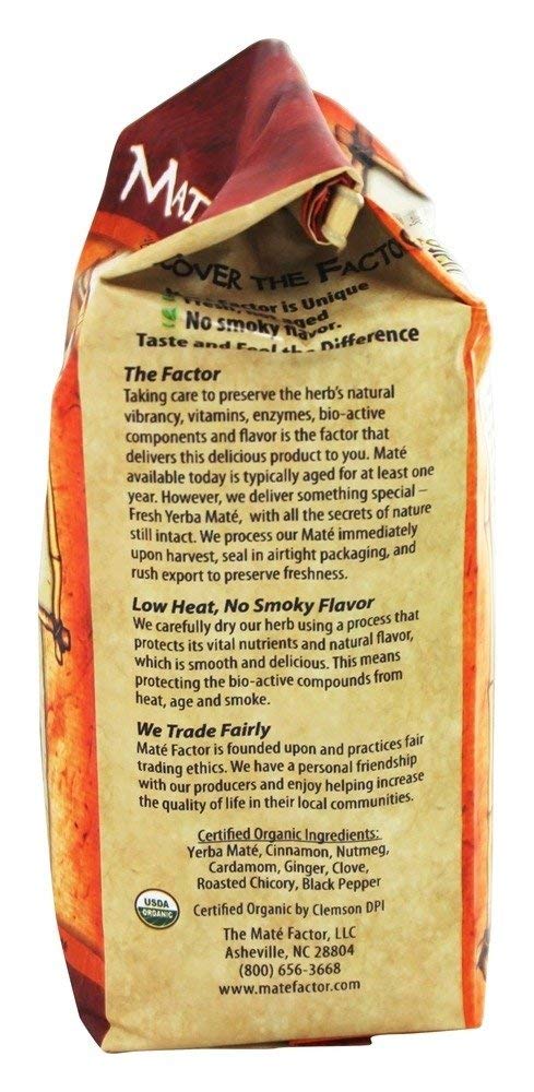 Maté Factor Chai Yerba Mate Tea - 12 Oz Herbal Drink