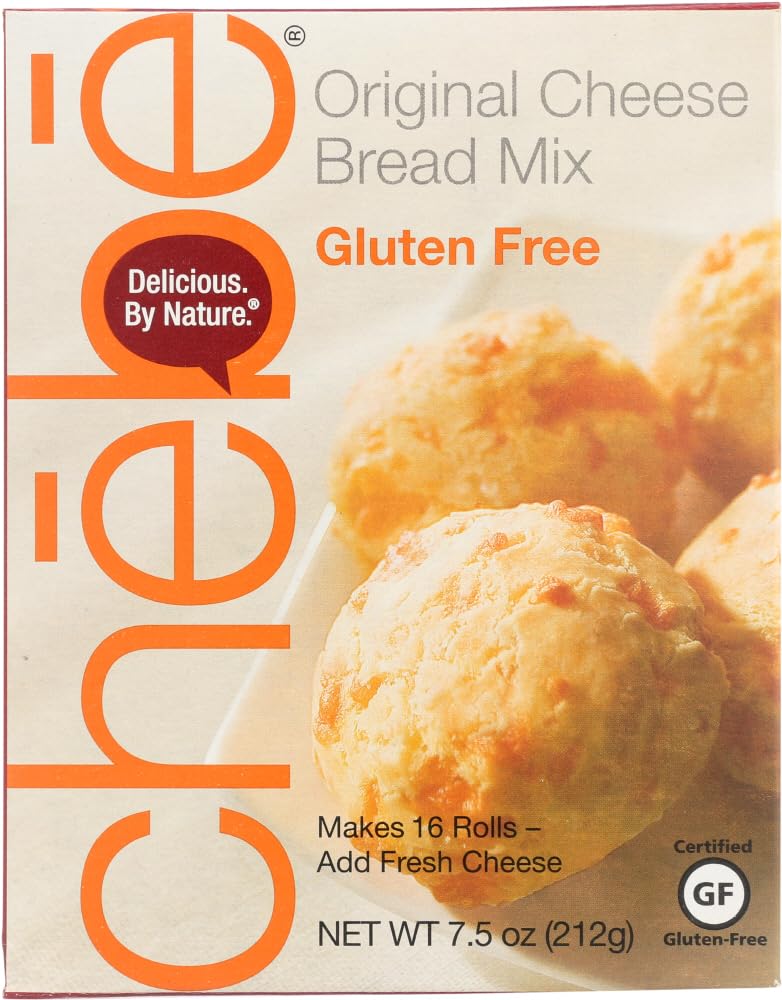 Chebe Bread Original Cheese Bread Mix, Gluten Free,7.5 Oz Bags,2 Pack
