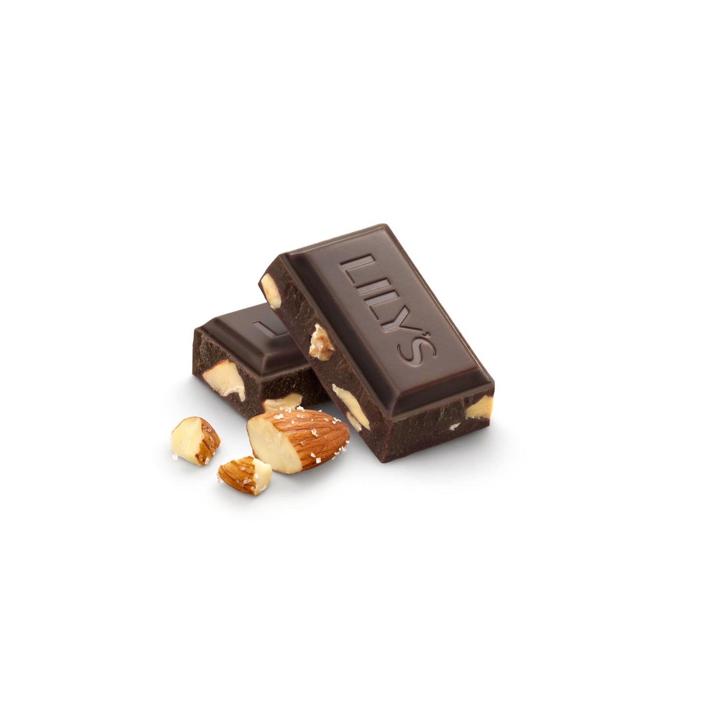 LILYS Salted Almond Extra Dark Chocolate Style No Sugar Added, Sweets Bar, 2.8 oz