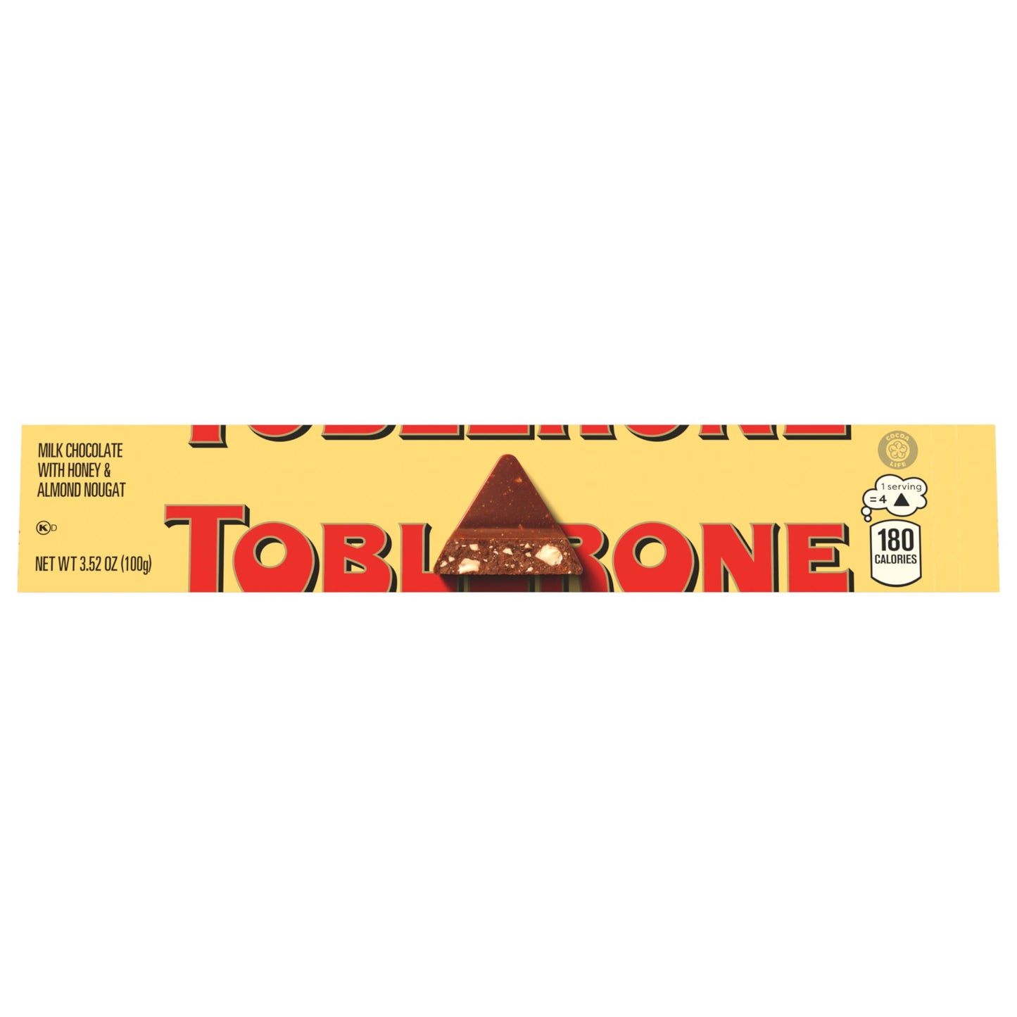 Toblerone Milk Chocolate Bar With Honey And Almond Nougat, 20 - 3.52 Oz Bars