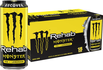Monster Energy Iced Tea + Lemonade Energy Drink, 15.5 Ounce, Pack of 15