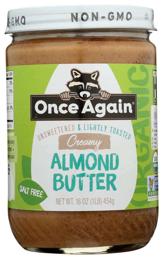 Once Again NUT BTTR ALMND LTLY TSTD ORG, 16 OZ, PK- 3