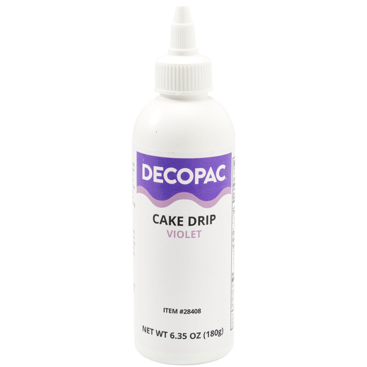Decopac Cake Drip, Violet Color, Vanilla Flavor, Matte Like Chocolate, 6.35 Oz